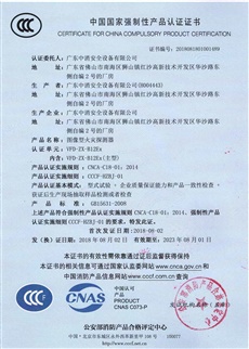 圖像探測器VFD-ZX-B12Ex證書